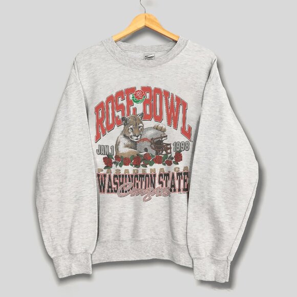 1998 Vintage University Of Washington State Cougars Rose Bowl Football Shirt - Picture 1 of 2